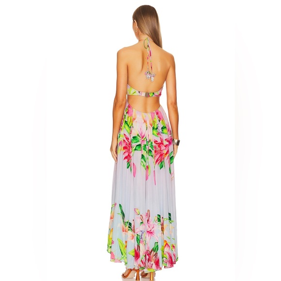 Lora Long Dress 🪷🌺🪷 Hibiscus by ROCOCO SAND - XXS ❌ SOLD ❌ - Picture 5 of 6